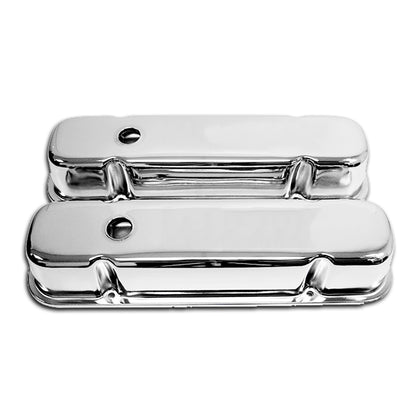 FOR 1959-1979 PONTIAC 301-326-350-421-428-455 V8 TALL STEEL VALVE COVERS CHROME