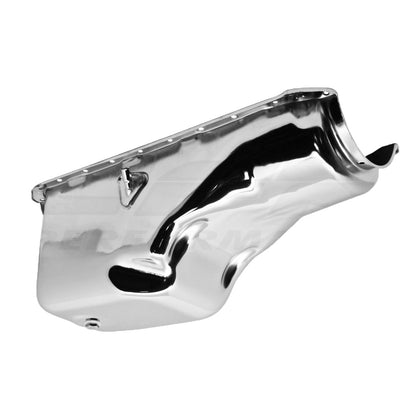 CHROME STEEL 6 QUART OIL PAN FITS 66-90 CHEVY BIG BLOCK TRUCK 396 402 427 454