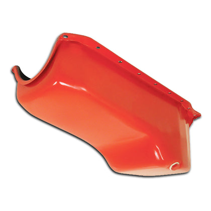 For 1986-02 Chevy Small Block 305-327-350 Stock Capacity Oil Pan - Orange
