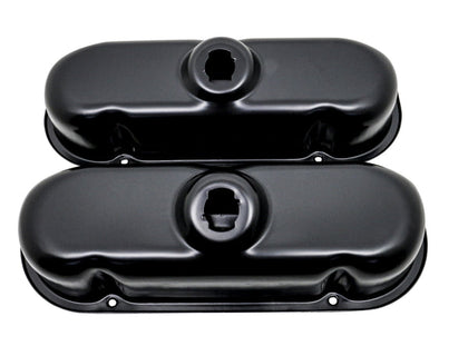 For 1982-04 FORD 3.8L V6 232 STEEL VALVE COVERS - BLACK