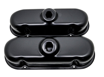 FOR 1982-2004 FORD 3.8L V6 232 STEEL VALVE COVERS BLACK 2-3/4