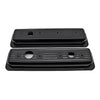 For 1987-00 Chevy Gmc 5.0L & 5.7L Center Bolt Steel Valve Cover Caps - Black