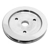 ALUMINUM for chevy SB CRANK PULLEY 1 GROOVE SHORT SWP - POLISHED