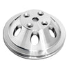 ALUMINUM for chevy SB WATER PUMP PULLEY - 1 GROOVE LONG LWP - CHROME