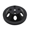 For 1969-85 Chevy Small Block Black Aluminum Water Pump Pulley - 1 Groove (Long)