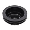 For Chevy Small Block Black Aluminum Crank Pulley - 2 Groove (Lwp)