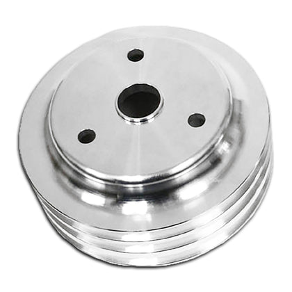 For Chevy Small Block Aluminum Crank Pulley - 3 Groove (Lwp)