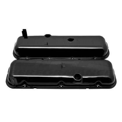 For 1965-72 CHEVY BIG BLOCK SHORT OEM STYLE STEEL VALVE COVERS W- DRIPPER RAILS