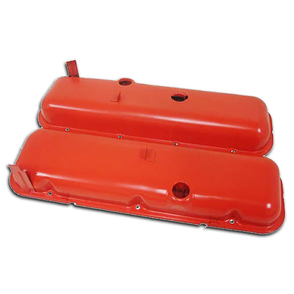 For 65-72 Chevy Big Block 396 427 Orange Steel Short Dripper Rail Valve Cover