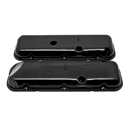 For 1965-72 CHEVY BIG BLOCK SHORT OEM STYLE STEEL VALVE COVERS BLACK