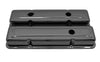 For 1958-86 CHEVY SMALL BLOCK OEM STYLE SHORT VALVE COVERS BLACK CHROME