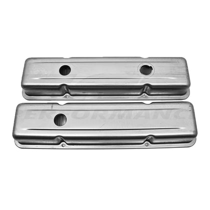 For 1958-86 CHEVY SMALL BLOCK OEM STYLE SHORT VALVE COVERS RAW