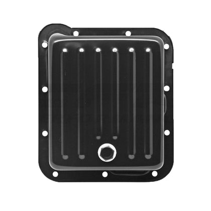 For Ford C4 STEEL Transmission Pan (Case Fill Style) (Deep Sump) - Black