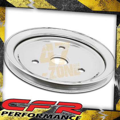 For CHEVY SMALL BLOCK CHROME STEEL CRANKSHAFT PULLEY - SHORT (1 GROOVE)