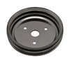 For 55-68 CHEVY SMALL BLOCK BLACK CHROME STEEL CRANKSHAFT PULLEY SHORT 2 GROVE