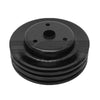 3 Groove Black Steel Crankshaft Pulley For 1969-1985 Chevy Small Block LWP
