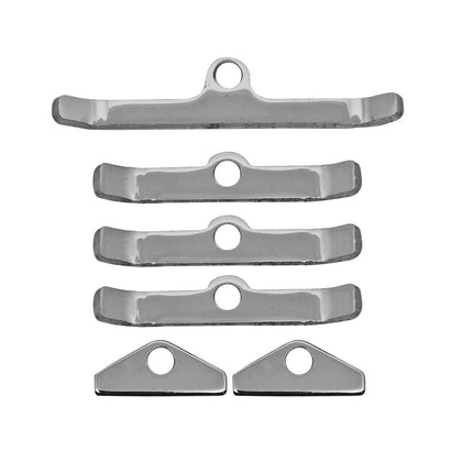 STEEL FORD SB 260-351W VALVE COVER HOLD-DOWN TABS-SPREADER BARS BLACK (SET OF 6)