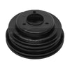 3 GROOVE BLACK STEEL CRANK PULLEY FOR 1969-85 CHEVY BIG BLOCK WITH LONG PUMP LWP