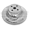 STEEL For 1965-1966 Ford Sb Water Pump Pulley - 1 Groove - Chrome