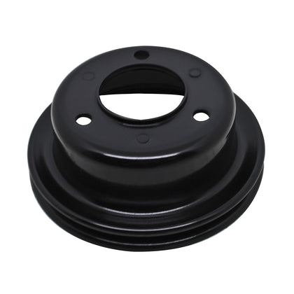 STEEL For 1965-1966 Ford Sb Crank Pulley 1 Groove - Black