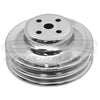 STEEL For Ford Sb 1965-1966 Water Pump Pulley - 2 Groove -Chrome