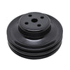 Black Steel 2 Groove Water Pump Pulley For 1965-1966 Ford Small Block