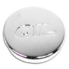 Chrome Top Push-In Oil Cap Plug For Valve Covers - Oil Logo