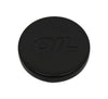BLACK TOP PUSH-IN OIL CAP PLUG FOR VALVE COVERS - OIL LOGO