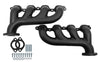 CAST IRON BLACK CERAMIC COATED FINISH EXHAUST MANIFOLDS FOR CHEVY LT