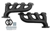CAST IRON EXHAUST MANIFOLDS For Chevy LT BASED - CERAMIC BLACK