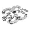 RAMS HORN KIT-SMALL BLOCK For Chevy-CERAMIC SILVER