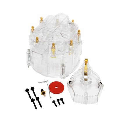 Distributor Cap Heavy Duty Clear HEI For Chevy GM Small Block And Big Block