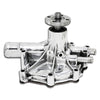 FOR 1986-1993 FORD SMALL BLOCK ALUMINUM REVERSE ROTATION WATER PUMP POLISHED