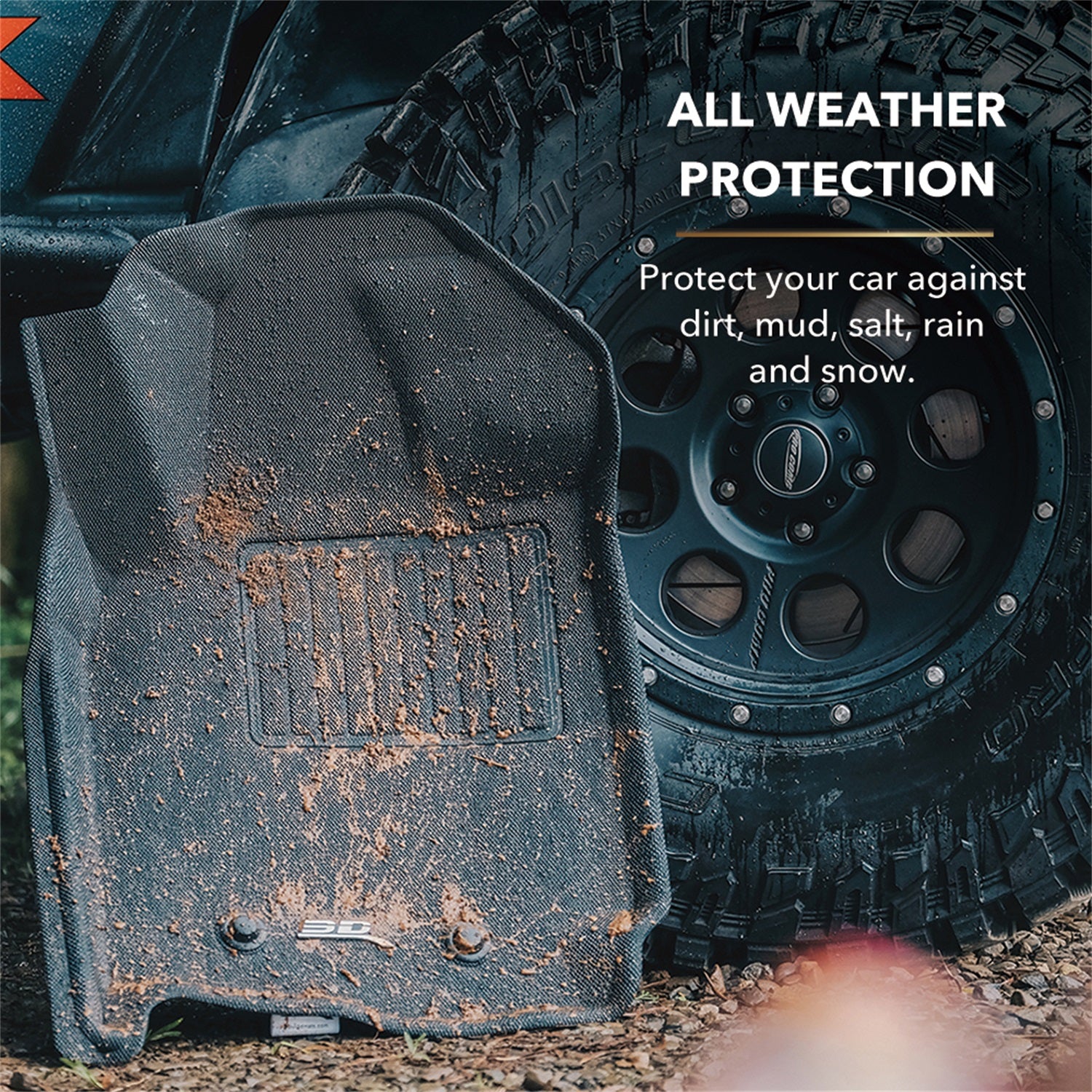 All Weather Floor Mat For 2010-2021 Toyota 4Runner Kagu -3D MAXpider