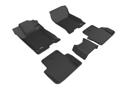 All Weather Floor Mat Set For ACURA TLX 2015-2020 KAGU BLACK R1 R2