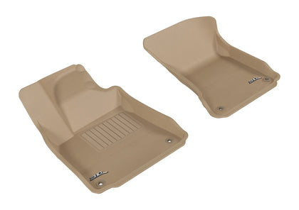 For 11-18 Audi A8 Quattro Kagu Tan All Weather Floor Mat Set