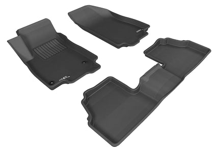 For 2013-2020 Buick Encore R1 R2 KAGU Carbon Pattern Black All Weather Floor Mat