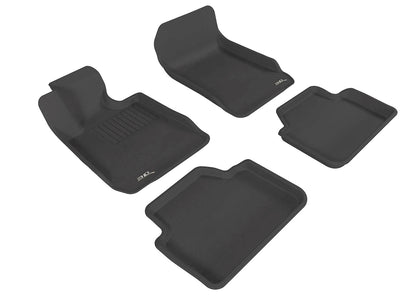 For 2006-2011 Bmw 3 Series R1 R2 KAGU Carbon Pattern Black All Weather Floor Mat