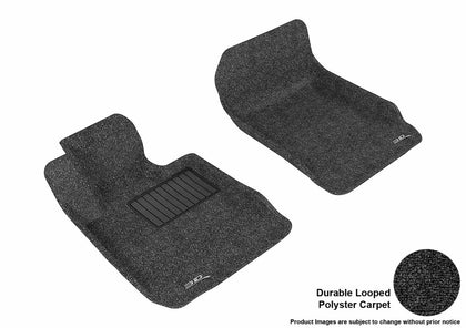 For 2006-2013 BMW 3-Series Floor Mat Set Black Front Classic