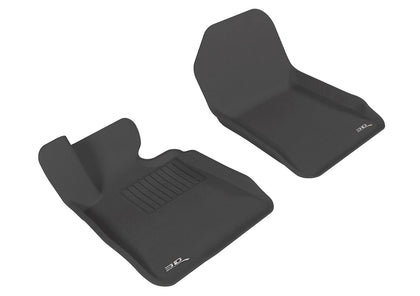 All Weather For 2007-2013 BMW 335i 328i Floor Mat Set Black Front Kagu