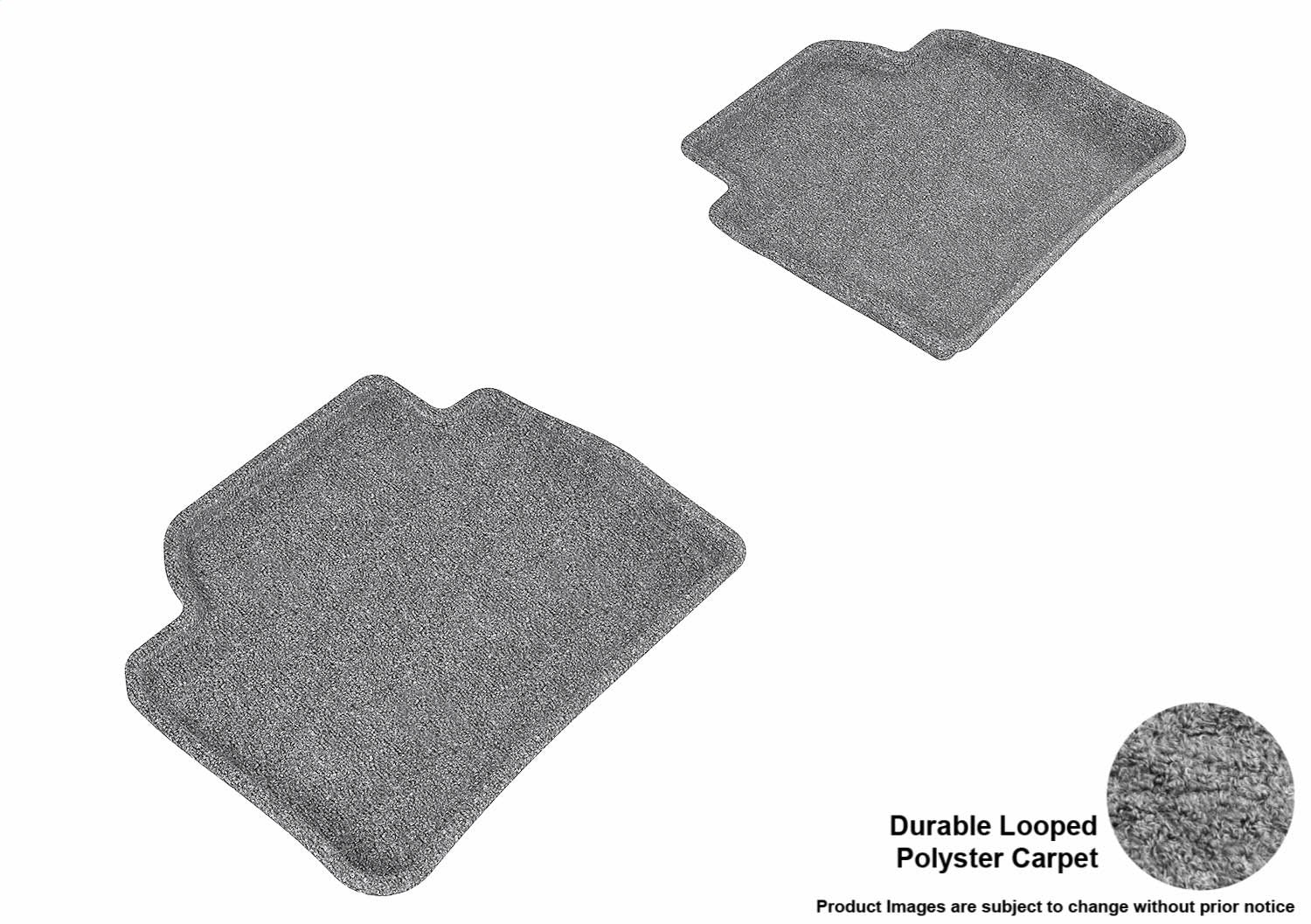 For 12-20 428i 430i Gran Coupe 328i 330i Classic Gray Rear All Weather Floor Mat