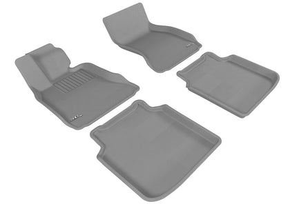 For 09-12 BMW 750Li 750i 760Li Kagu Gray All Weather Floor Mat Set