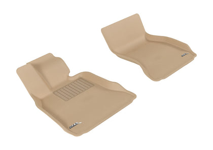 For 2014-2015 BMW 750Li xDrive Kagu Tan All Weather Front Floor Mat Set