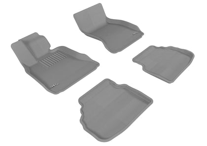 For 09-13 BMW 740i 750i Kagu Gray All Weather Floor Mat Set