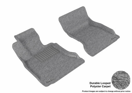 For 11-16 BMW 528i 535d 535i 550i Classic Gray Front All Weather Floor Mat