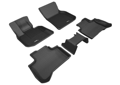 For 2018-2020 BMW X3 X4 Kagu Black All Weather Floor Mat Set