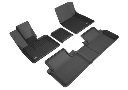 For 2014-2018 BMW i3 Kagu Black All Weather Floor Mat Set