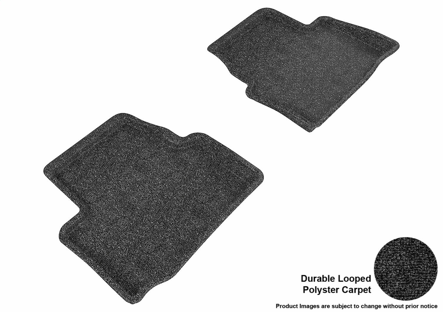 All Weather For 2013-2019 Cadillac ATS Floor Mat Set Black Rear Classic