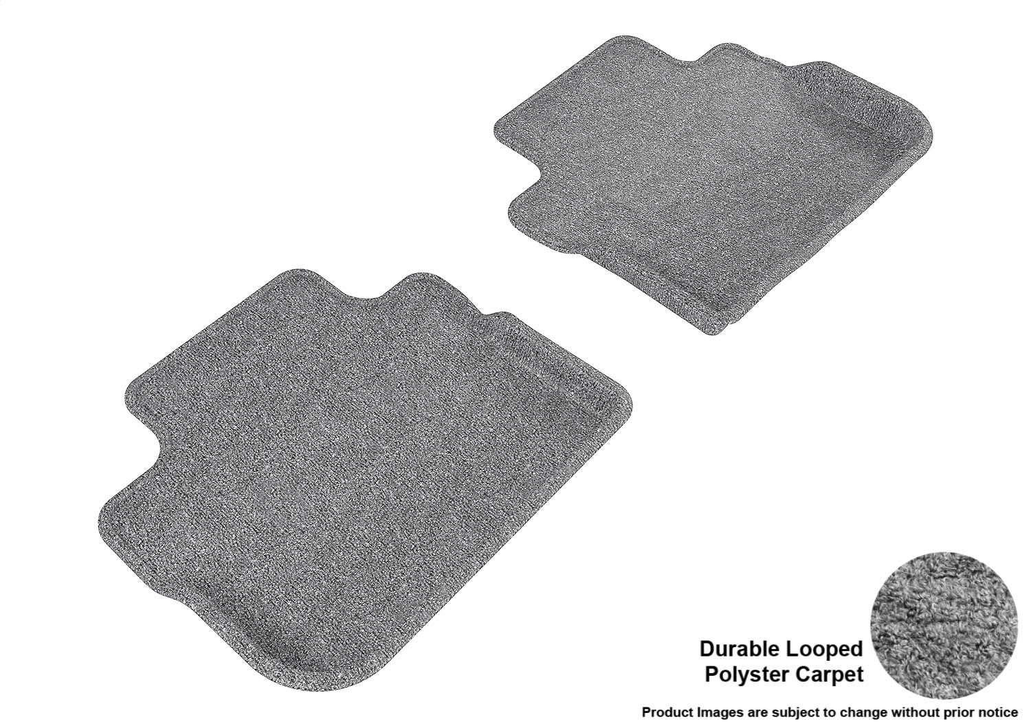 For 09-13 Cadillac CTS Classic Gray All Weather Floor Mat Set