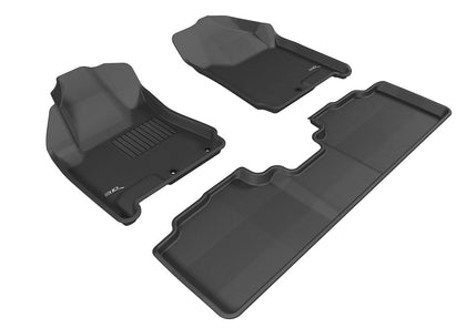 All Weather Floor Mat Set For CADILLAC SRX 2010-2016 KAGU BLACK R1 R2